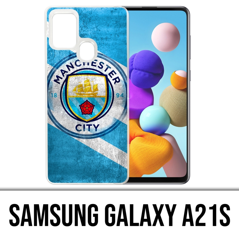 Funda para Samsung Galaxy A21s - Manchester Football Grunge