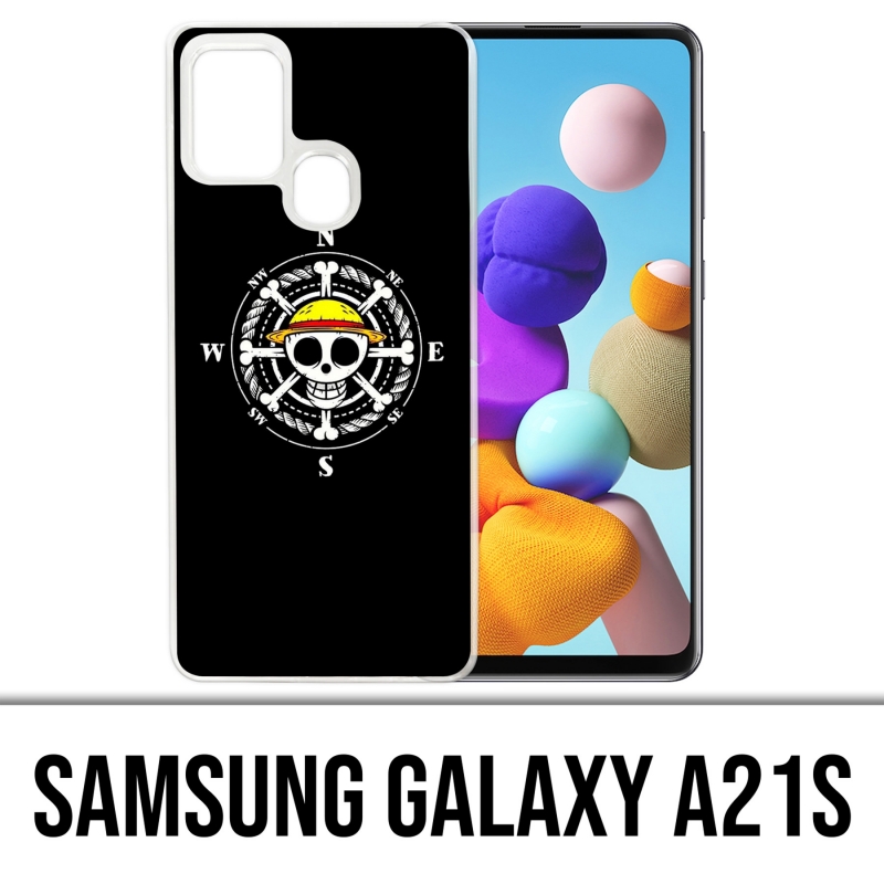 Samsung Galaxy A21s Case - Einteiliger Logo-Kompass