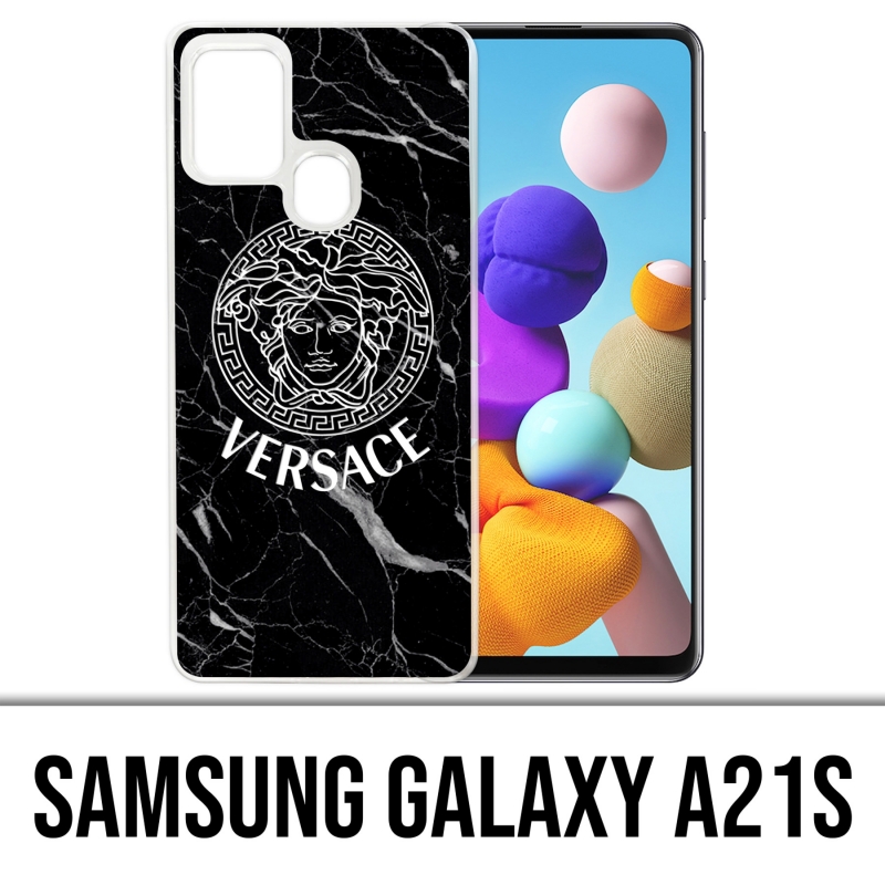 Coque Samsung Galaxy A21s - Versace Marbre Noir