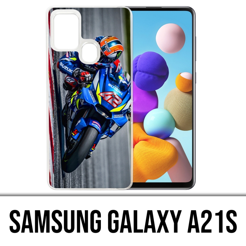 Custodia per Samsung Galaxy A21s - Alex-Rins-Suzuki-Motogp-Pilote