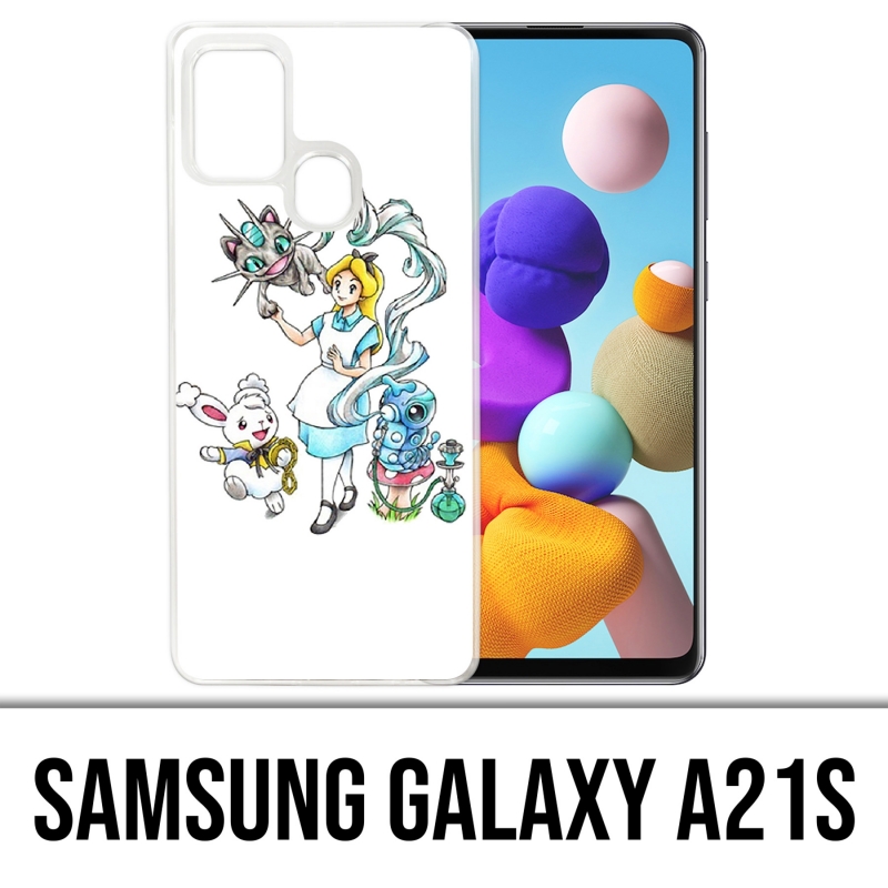 Custodia per Samsung Galaxy A21s - Pokémon Alice nel Paese delle Meraviglie