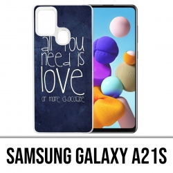 Samsung Galaxy A21s Case - Alles, was Sie brauchen, ist Schokolade