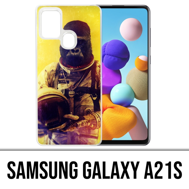 Custodia per Samsung Galaxy A21s - Animal Astronaut Monkey