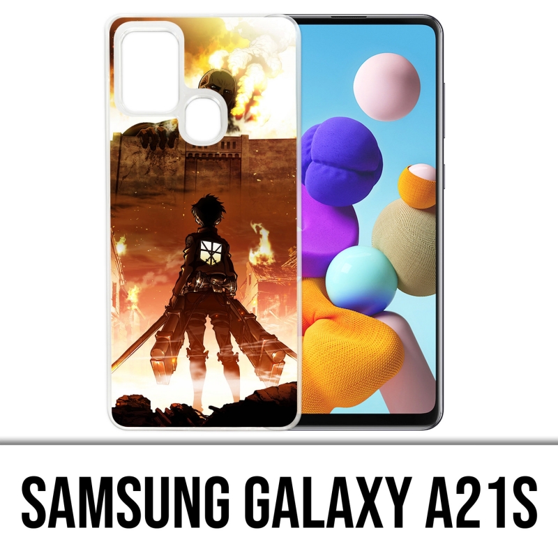 Coque Samsung Galaxy A21s - Attak-On-Titan-Poster