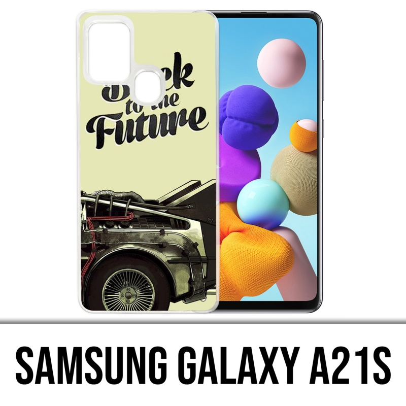 Coque Samsung Galaxy A21s - Back To The Future Delorean