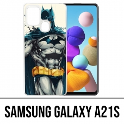 Coque Samsung Galaxy A21s - Batman Paint Art