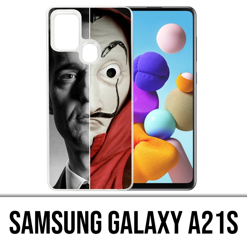 Samsung Galaxy A21s Case - Casa De Papel Berlin Mask Split