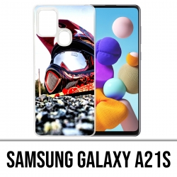 Coque Samsung Galaxy A21s - Casque Moto Cross