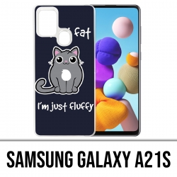Samsung Galaxy A21s Case - Chat nicht fett, nur flauschig