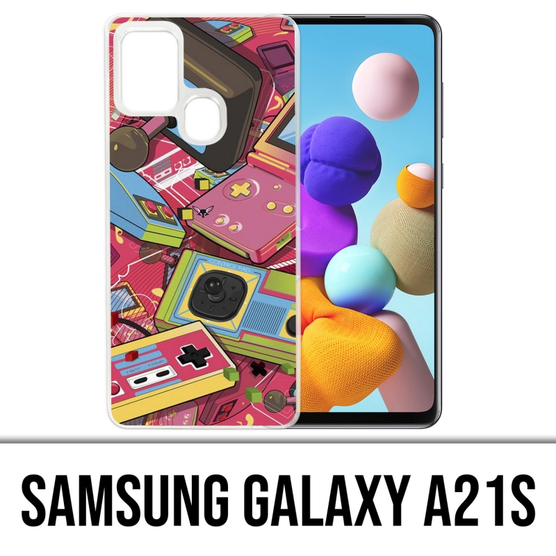 Funda Samsung Galaxy A21s - Consolas Retro Vintage