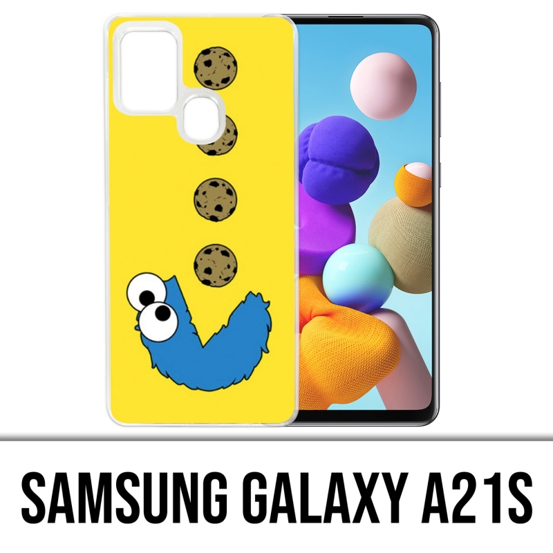 Custodia per Samsung Galaxy A21s - Cookie Monster Pacman