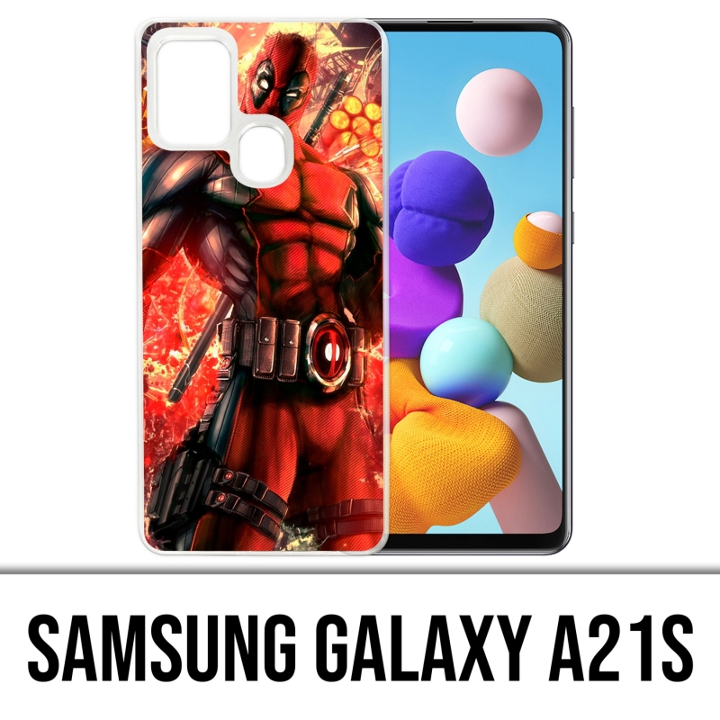 Custodia per Samsung Galaxy A21s - Deadpool Comic