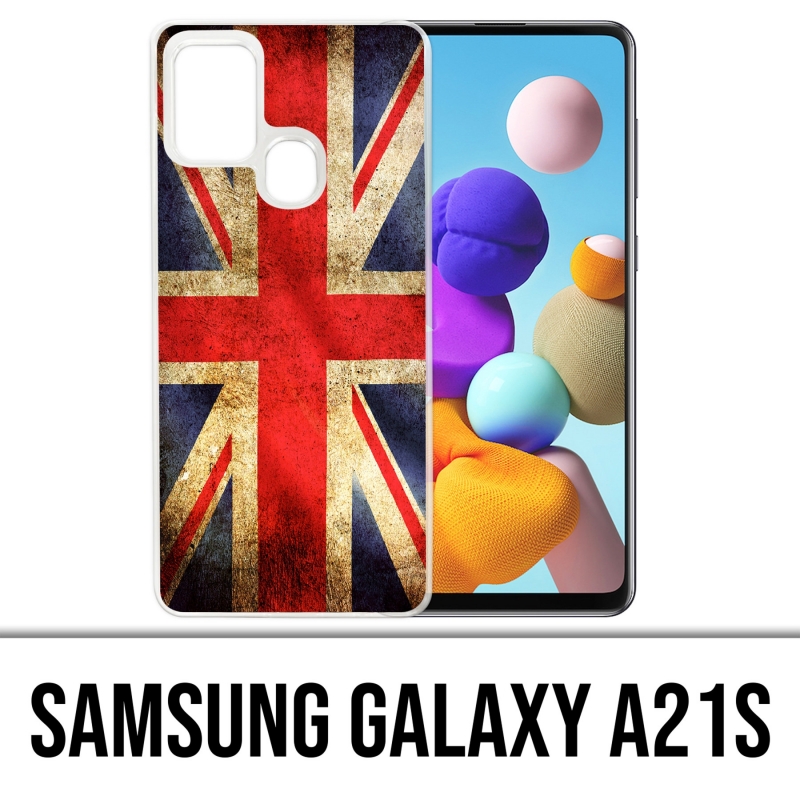 Coque Samsung Galaxy A21s - Drapeau Uk Vintage