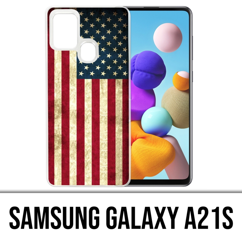 Coque Samsung Galaxy A21s - Drapeau Usa