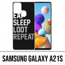 Custodia per Samsung Galaxy A21s - Ripeti il ​​bottino del sonno