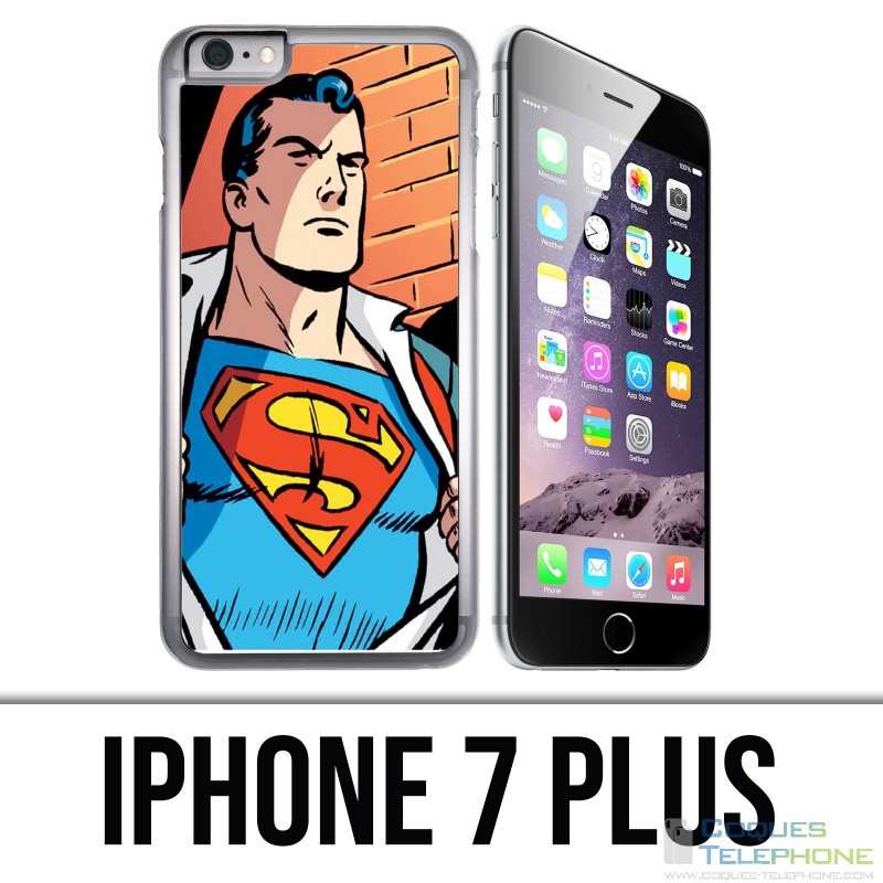 Coque iPhone 7 PLUS - Superman Comics