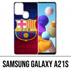 Custodia per Samsung Galaxy A21s - Logo Football Fc Barcelona