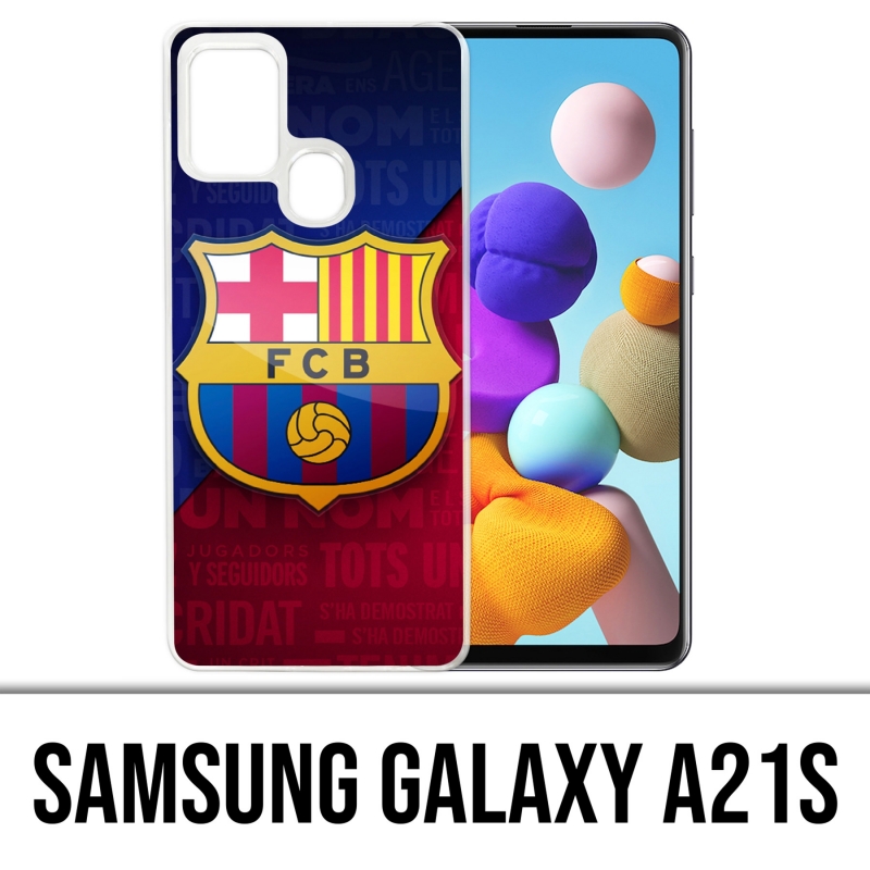 Funda Samsung Galaxy A21s - Logo Fútbol Fc Barcelona