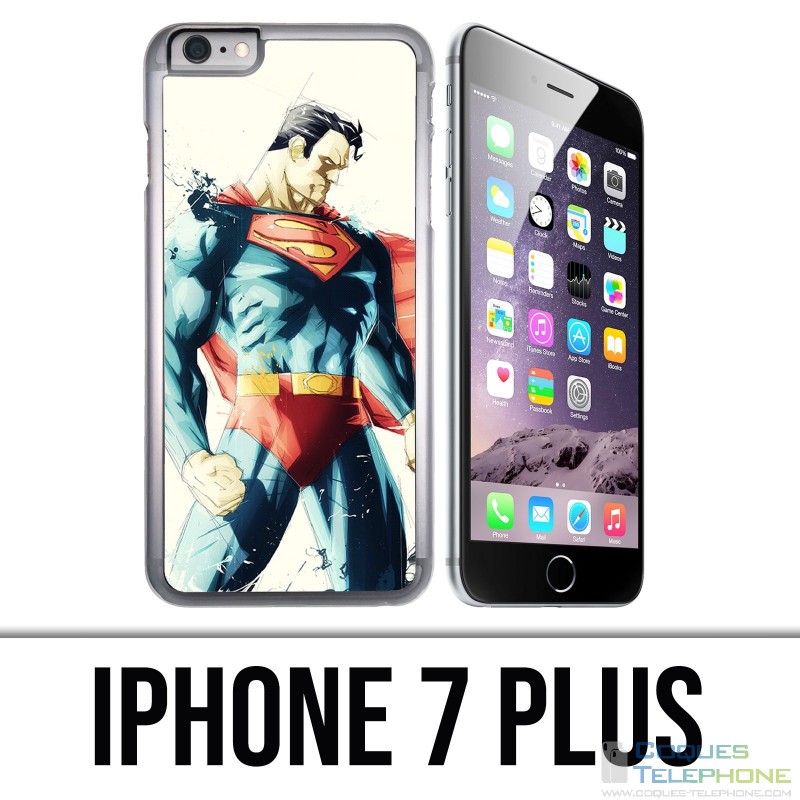 Funda para iPhone 7 Plus - Superman Paintart