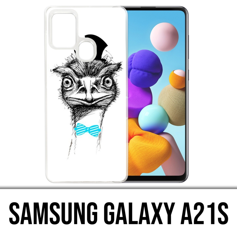 Custodia per Samsung Galaxy A21s - Struzzo Divertente