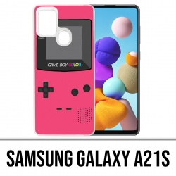 Funda Samsung Galaxy A21s - Game Boy Color rosa