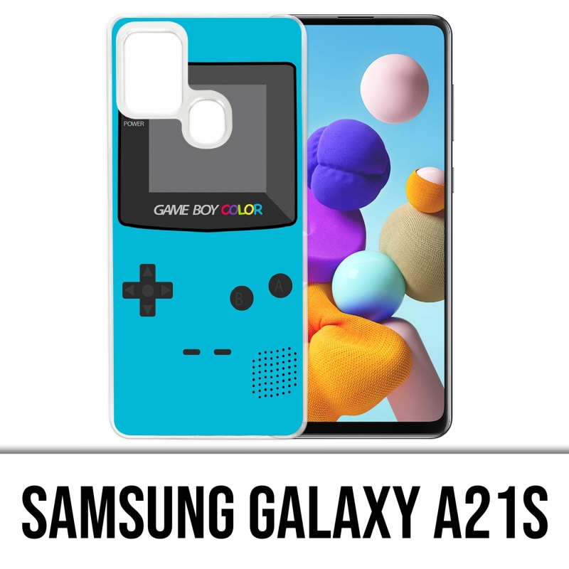 Custodia per Samsung Galaxy A21s - Game Boy Color Turchese