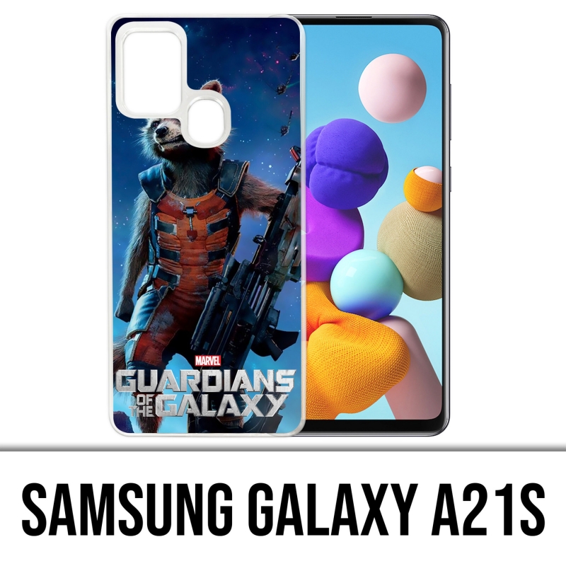 Custodia Guardians Of The Galaxy Rocket per Samsung Galaxy A21s