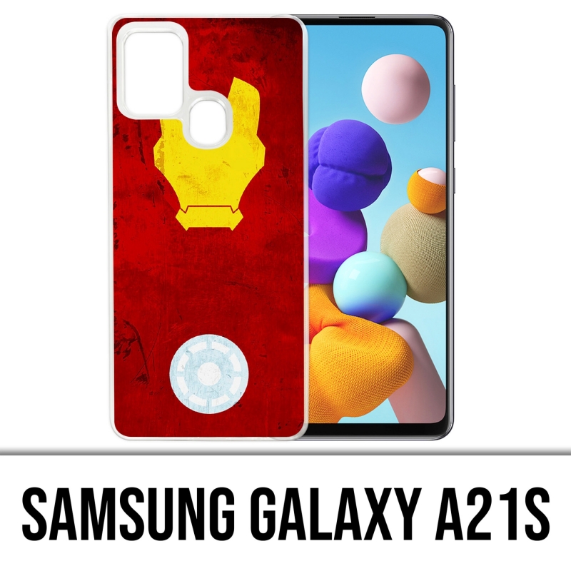 Funda Samsung Galaxy A21s - Diseño artístico de Iron Man