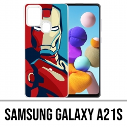 Coque Samsung Galaxy A21s - Iron Man Design Affiche