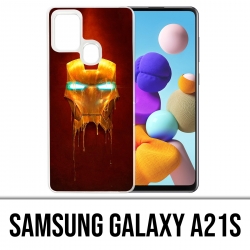 Custodia per Samsung Galaxy A21s - Iron Man Gold
