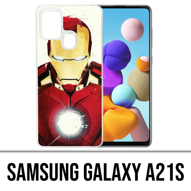 Coque Samsung Galaxy A21s - Iron Man Paintart