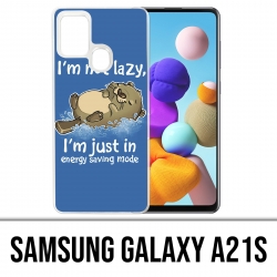 Coque Samsung Galaxy A21s - Loutre Not Lazy