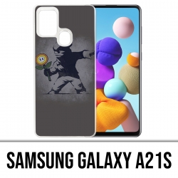Funda Samsung Galaxy A21s - Etiqueta de Mario