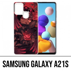 Coque Samsung Galaxy A21s - Naruto-Itachi-Roses