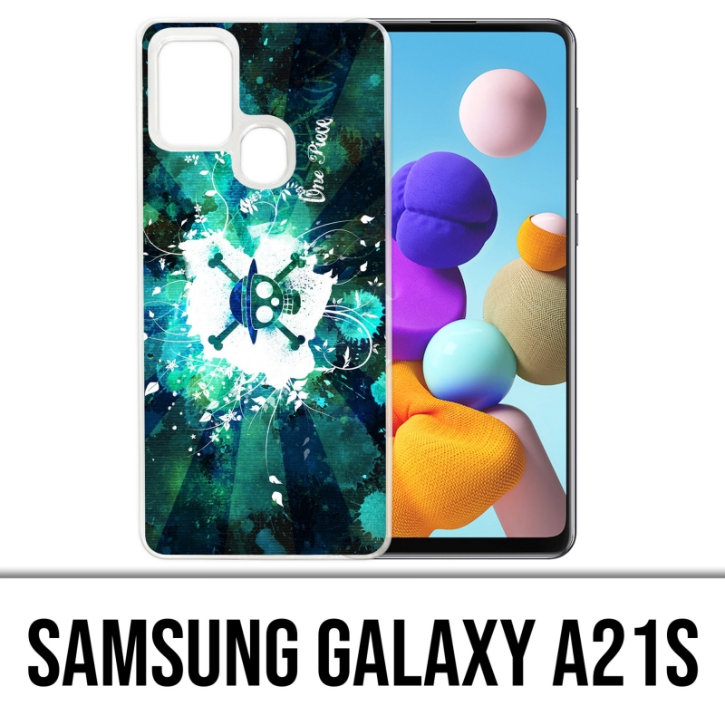 Coque Samsung Galaxy A21s - One Piece Neon Vert