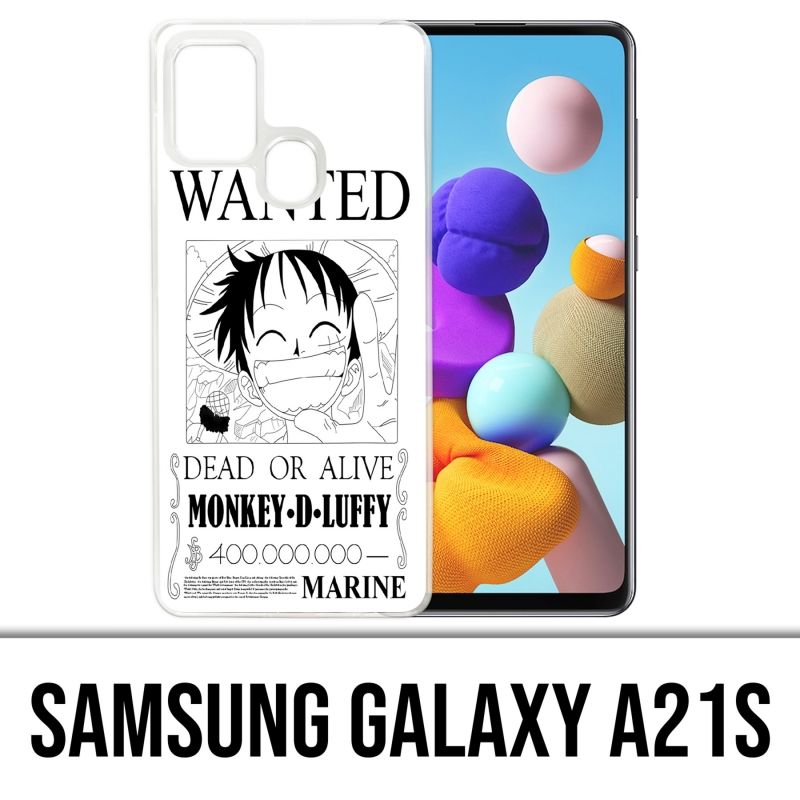 Coque Samsung Galaxy A21s - One Piece Wanted Luffy