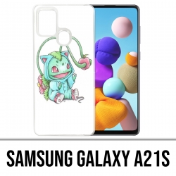 Custodia per Samsung Galaxy A21s - Pokemon Baby Bulbasaur