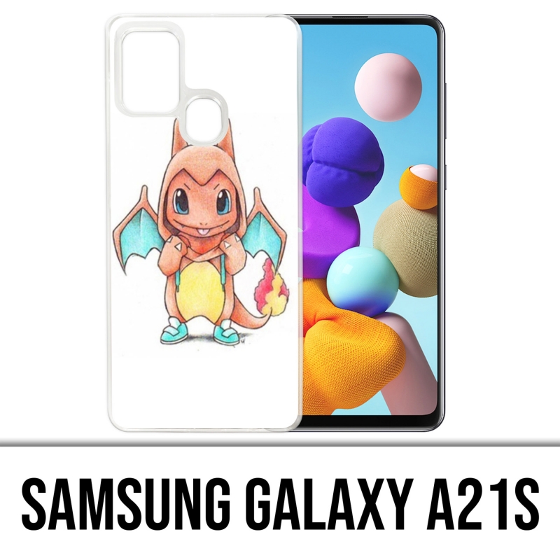 Custodia per Samsung Galaxy A21s - Pokemon Baby Salameche