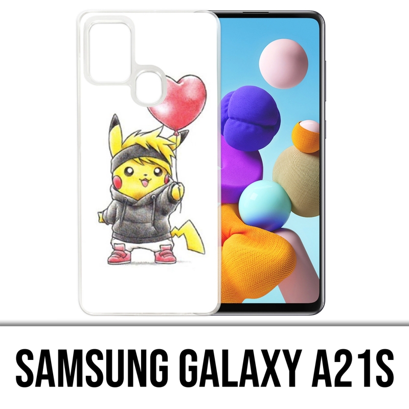 Custodia per Samsung Galaxy A21s - Pokémon Baby Pikachu