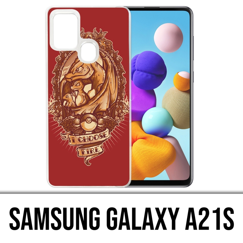 Funda Samsung Galaxy A21s - Pokémon Fuego