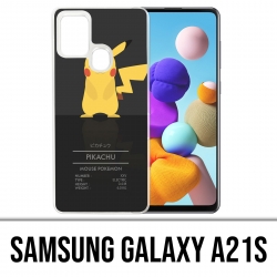 Coque Samsung Galaxy A21s - Pokémon Pikachu Id Card