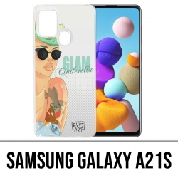 Custodia per Samsung Galaxy A21s - Princess Cinderella Glam