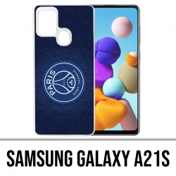 Custodia per Samsung Galaxy A21s - Psg Sfondo blu minimalista