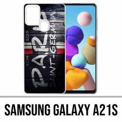 Coque Samsung Galaxy A21s - Psg Tag Mur