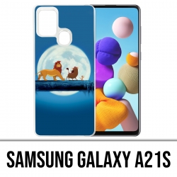 Coque Samsung Galaxy A21s - Roi Lion Lune