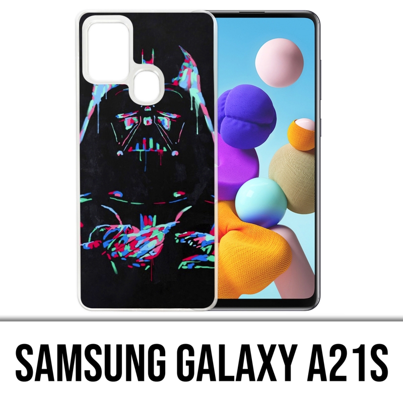 Coque Samsung Galaxy A21s - Star Wars Dark Vador Néon