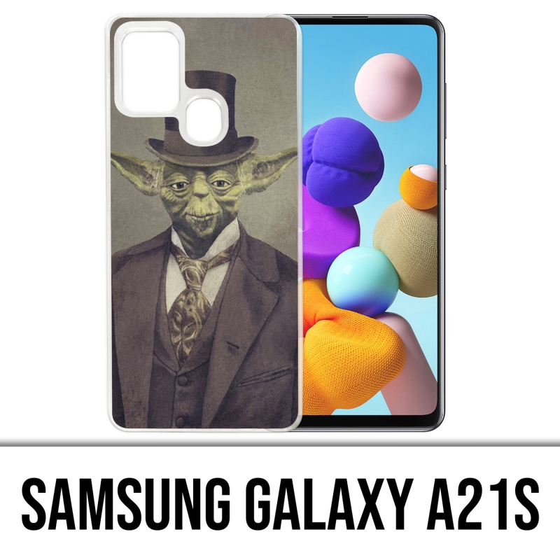 Custodia per Samsung Galaxy A21s - Star Wars Vintage Yoda