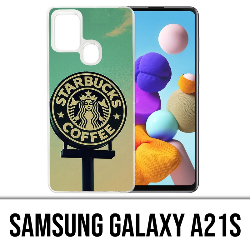 Custodia per Samsung Galaxy A21s - Starbucks Vintage