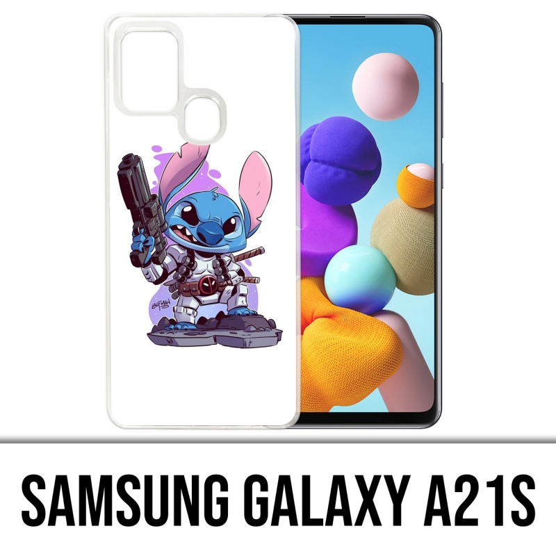 Coque Samsung Galaxy A21s - Stitch Deadpool