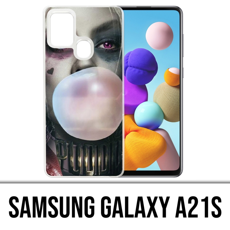 Custodia per Samsung Galaxy A21s - Suicide Squad Harley Quinn Bubble Gum